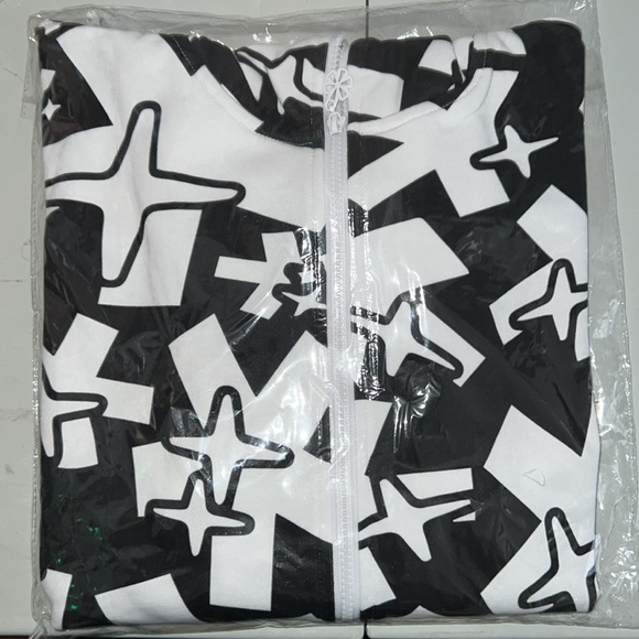 Original Hoodie by SKULO Full Zipper Hood Black/White Design Asterix/Jax UNISEX - Picture 3 of 5